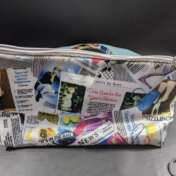 Vintage Jeannie Lottie Pastel Blue with Newsprint - Picture 5 of 6